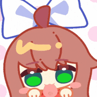 Zakyro lick ddlc monika GIF