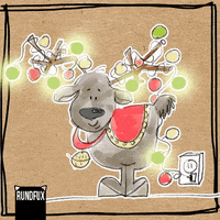 rentier lichterkette GIF by Rundfux