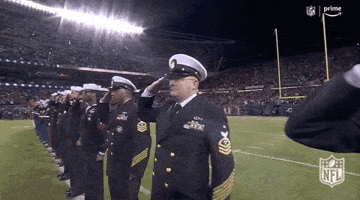 Saluting National Football League GIF by NFL