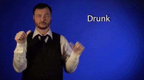 drunk sign language GIF by Sign with Robert