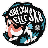 Skater Girl Revelstoke Sticker