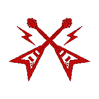 radiobob guitar heavy metal metalhead rockmusic Sticker