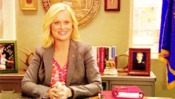 parks and recreation smile GIF