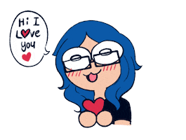I Love You Girl Sticker