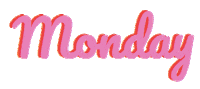 pink monday Sticker by The Dough Bar