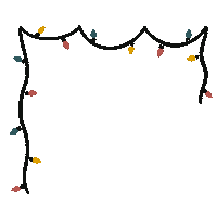 meliz_design party christmas lights weihnachten Sticker