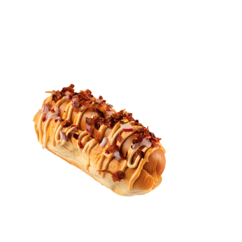Nunus_Italia giphyupload salsa sauce hotdog Sticker