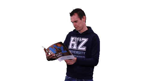 Reading Sticker by HZ University of Applied Sciences
