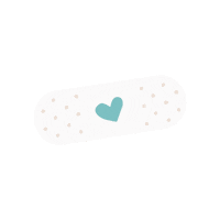 Bandaid Bandage Sticker by Boo Boo Ball USA