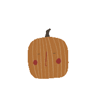 Halloween Pumpkin Sticker by Aleksandra Konakova