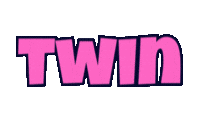 Pink Twinning Sticker