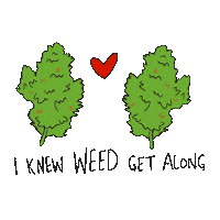 Weed Love Sticker