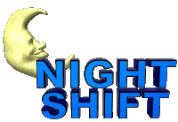 Night Shift Moon Sticker