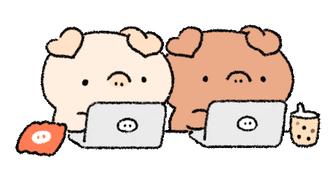 Pig Piggy Sticker by BREAD TREE