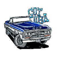 Classic Car Animation Sticker