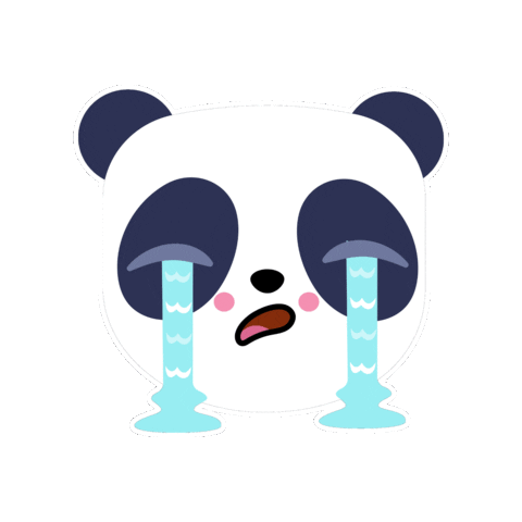 Smashlings omg animal crying bear Sticker