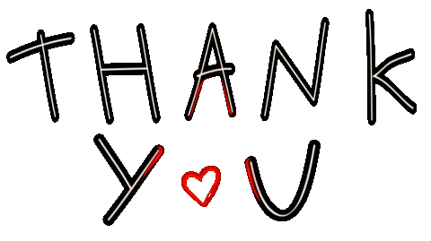 Heart Thank You Sticker