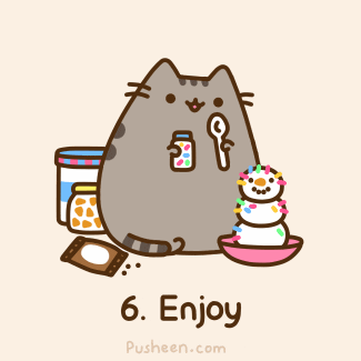 party cat GIF by Pusheen
