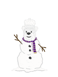 Snowman Go Dukes Sticker by James Madison University
