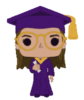 Graduation Duke Sticker by James Madison University