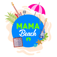 Mama Beach Sticker by Mama Feet
