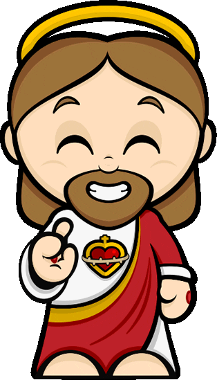 Jesus Sticker by Santinhoz