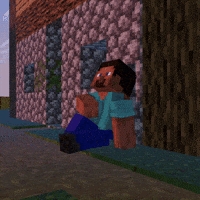 Humamoyous_ sad minecraft minecraft animation humamoyous GIF