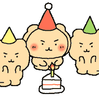 Celebrating Happy Birthday Sticker