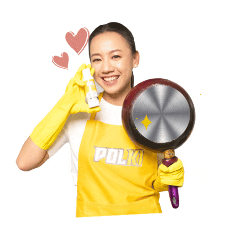 polkiindonesia cleaning bersih cling polki Sticker