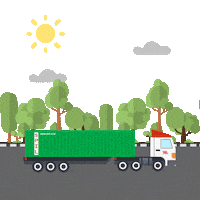 ptspil shipping logistics supplychain spil Sticker