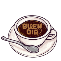 nixusojo cafe dia buenos dias ca Sticker