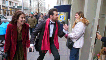 billy on the street GIF
