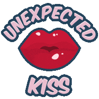 Red Lips Kiss Sticker by Nanobit