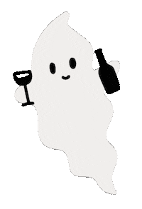 Friendly Ghost Halloween Sticker