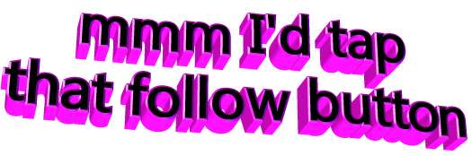 pink follow Sticker by AnimatedText