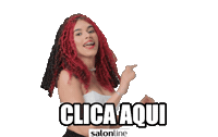 Clica Aqui Sticker by Salon Line