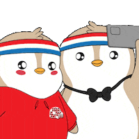 Best Friends Smile Sticker by Pudgy Penguins