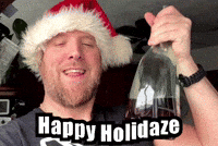 Merry Christmas Drinking GIF by Mike Hitt