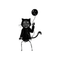 Cat Halloween Sticker
