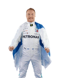 Valtteri Bottas Yes Sticker by Mercedes-AMG Petronas Motorsport