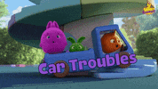 This Will Work Car Trouble GIF by Sunny Bunnies