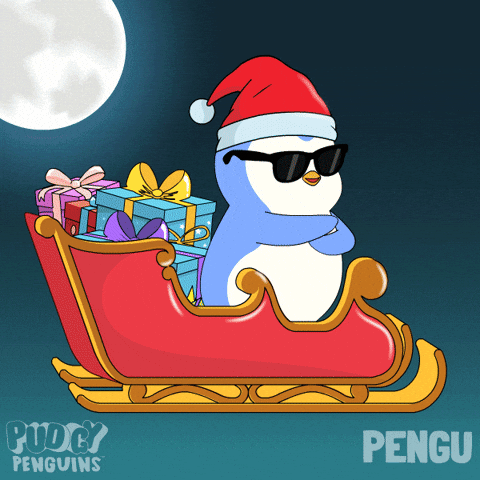 Merry Christmas GIF by Pudgy Penguins