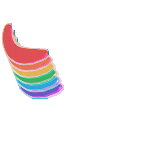 Rainbow Glow Sticker by subtlestrokes