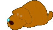 Sleepy Dog Sticker by Billy_Croco