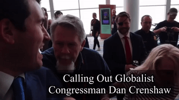 Social Media Personality Alex Stein Confronts Dan Crenshaw at Texas GOP Convention in Houston