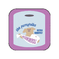 Toilet Paper Sticker by the furryfolks