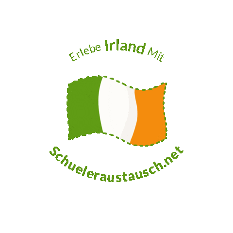 Schueleraustauschnet land reise flagge irland Sticker