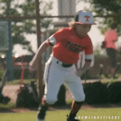 rawlingstigers giphygifmaker baseball running mlb GIF