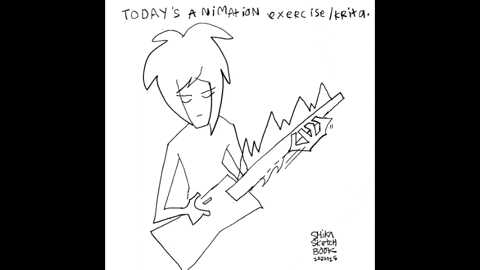 Guitar Shikasketchbook GIF by Stella 52