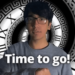 Time to go!